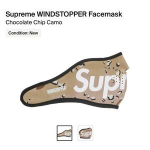 Supreme WINDSTOPPER Facemask
“Chocolate Chip camo” 